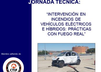 ABIERTO PLAZO INSCRIPCIÓN ´JORNADA INTERVENCIÓN EN INCENDIOS DE VEHÍCULOS ELÉCTRICOS E HÍBRIDOS´