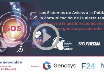 DISPONIBLE EL VÍDEO ´JORNADA SISTEMAS DE AVISOS A LA POBLACIÓN Y COMUNICIÓN DE LA ALERTA TEMPRANA´