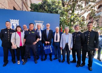HOMENAJE A RAFAEL FERRÁNDIZ, JEFE DE BOMBEROS DEL AYUNTAMIENTO DE MADRID RECIENTEMENTE JUBILADO