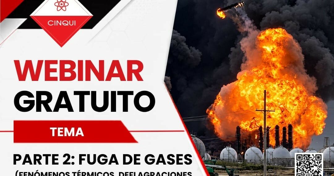 WEBINAR GRATUITO  – FUGA DE GASES (PARTE 2)