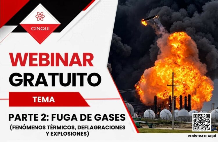 WEBINAR GRATUITO  – FUGA DE GASES (PARTE 2)